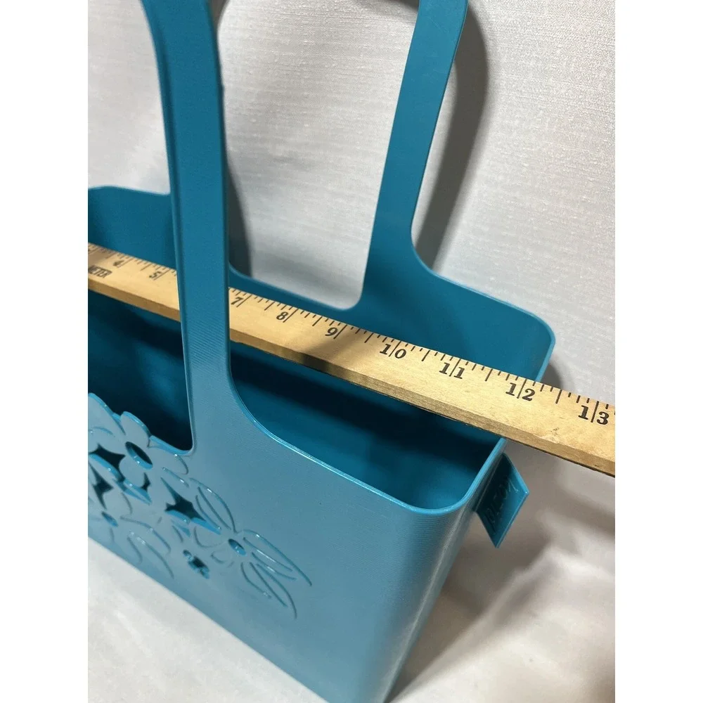 Koziol Alice Floral Bag Blue Plastics Shopper New Germany Shipped From USA